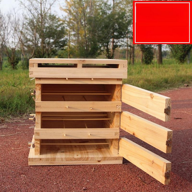 [unclehome4989] 3단 5단 벌통 벌꿀 양봉자재 양봉통, 건조 3단 체크형 벌통 (관찰창 3개 포함)