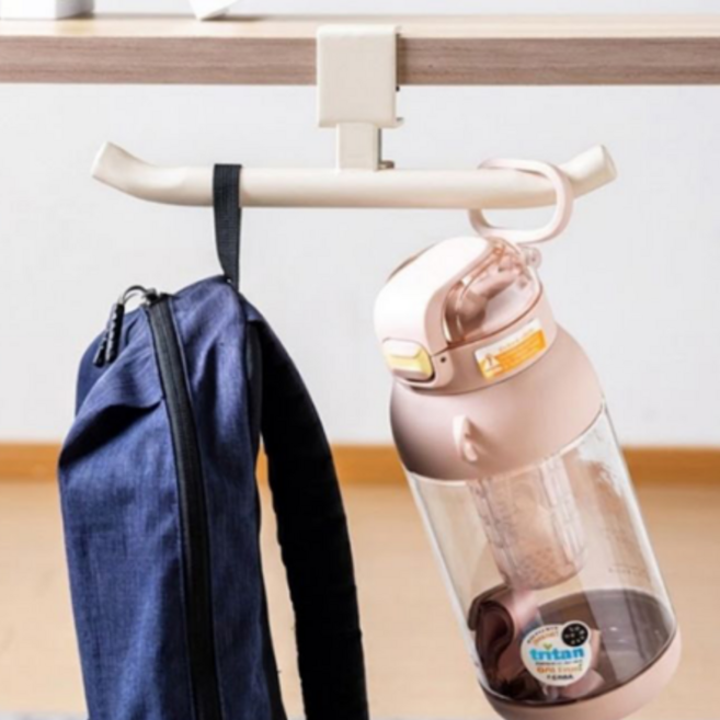 미리모아 다용도 양방향 책상 가방 걸이, 1개, 화이트