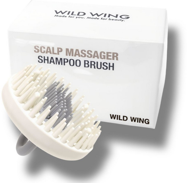 와일드윙 혈액순환 모공 세정 샴푸 브러쉬, 1개, 화이트