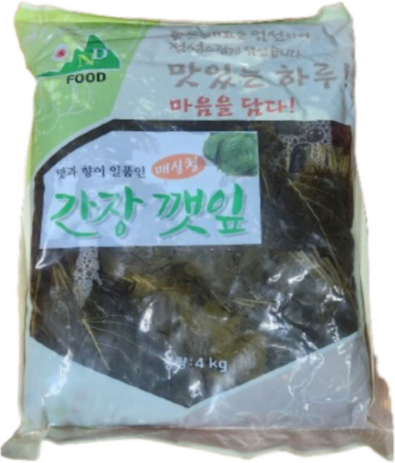 남동 매실청 간장깻잎 4kg 절임반찬 업소용 대용량, 4개, 4개