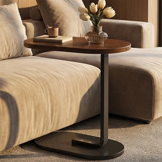 앞날창창 쇼파 침대 사이드 테이블, 월넛