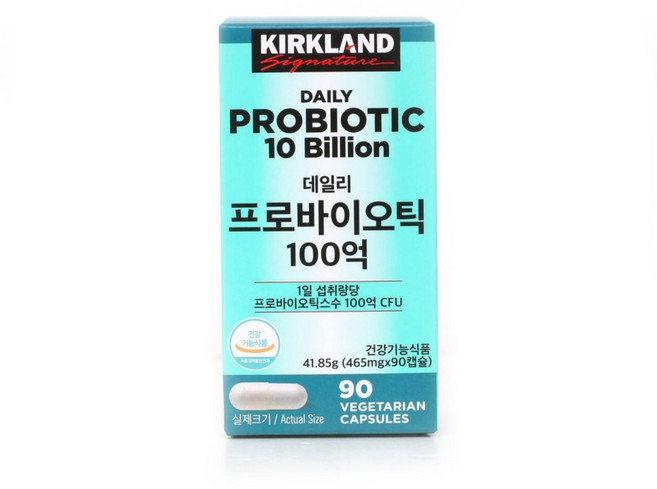 [코스트코] KS 데일리 프로바이오틱 100억 465mg x 90캡슐 1555604, 90회분, 90개
