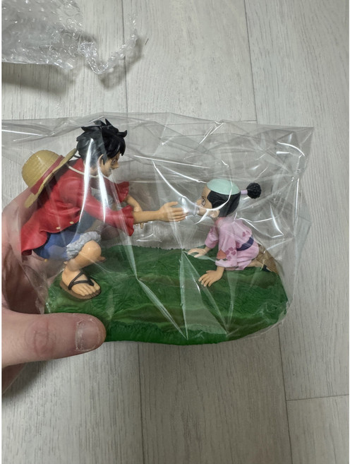 루피&모모노스케 피규어 C상 새로운새벽 제일복권 원피스 이치방쿠지, 1개