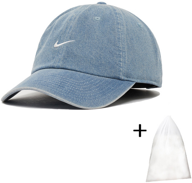 나이키 연청모자 크럽 언스트럭쳐 데님진 캡 (모자보관파우치증정)