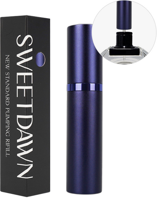 스윗던 뉴 스탠다드 펌핑식 충전 향수공병 5ml, 1개, 블루