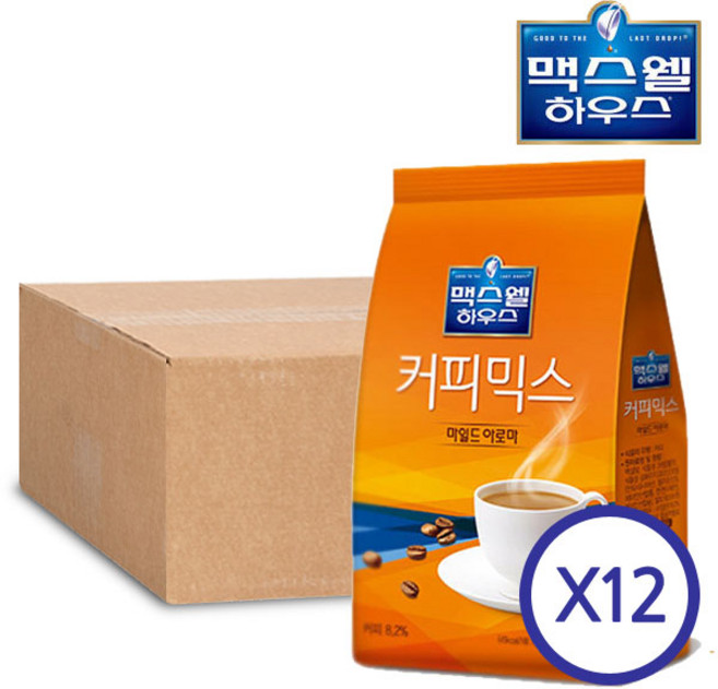 맥스웰하우스 자판기용 커피믹스 마일드 아로마, 900g, 1개입, 12개