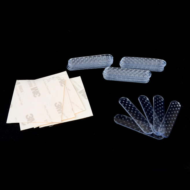 옷걸이에 붙이는 실리콘테이프 옷 흘러내림방지 옷걸이용 테이프 논슬립 고정패드 니트 코트, 1개