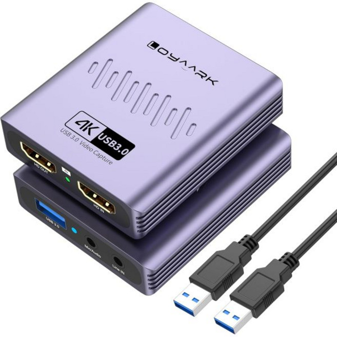 4K HDMI 비디오 캡처 카드 닌텐도 스위치 2 PS5 Xbox PC 스트리밍 USB 3.0 게임 장치 2K 30프레임 방송 모바일 카메라 등 호환, HCV9