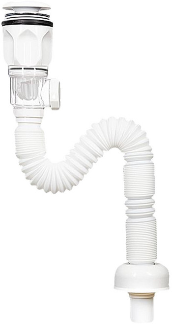 일체형 팝업 세면대 배수관 세면기부속 교체 배수구 세면기트랩, 1개