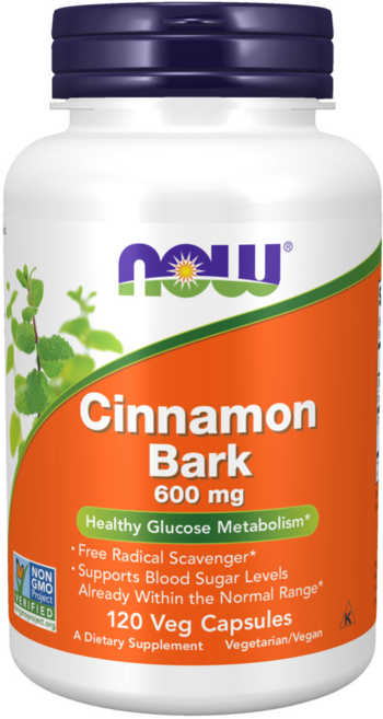 나우푸드 시나몬 바크 600mg 캡슐, 1개, 120정