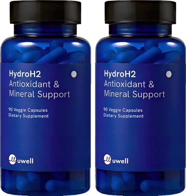 uwell HydroH2/유웰하이드로H2/티파니 영양제/활성산소제거/유웰식용수소영양제/숙취에좋은/미네랄영양제 90캡슐 2병[원산지:미국], 90정, 2개 - 쿠팡