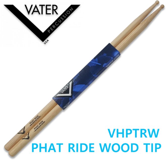 VATER 팻 라이드 우드 팁 VHPTRW 대신악기, 1개