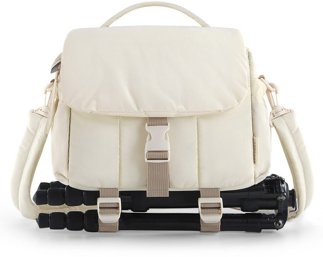 BAGSMART 카메라 가방 휴대용 DSLR 카메라 숄더백 방수 레인커버 포함, 022베이지