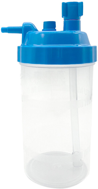 來而康 貝斯美德 (未滅菌) PN-1132 偏心鎖牙 HB-72442 藍色 500cc 氧氣潮濕瓶, 1個