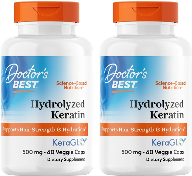 닥터스베스트 하이드롤라이즈드 케라틴 500mg 베지 캡, 60정, 2개 - 쿠팡
