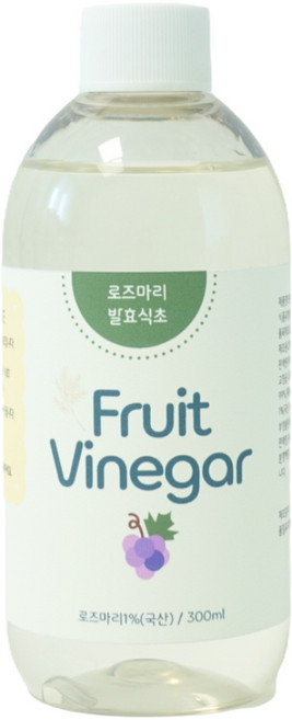 로즈마리 화이트식초 비네거 과일세척 요리식초, 1개, 300ml