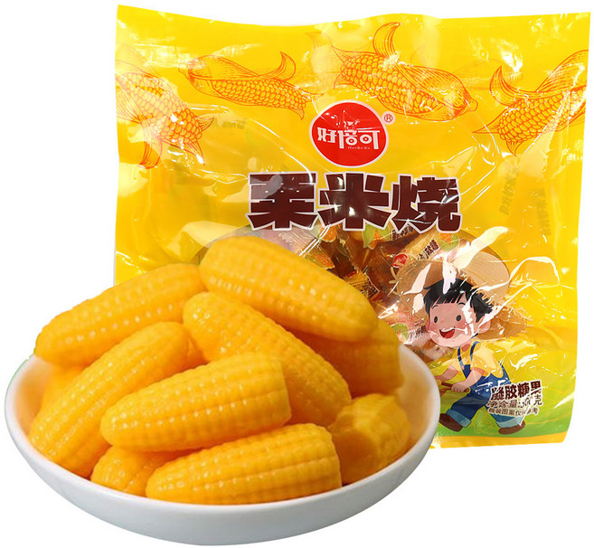 (배터짐) 하오베이커 옥수수젤리 옥수수사탕 디저트 간식 (일요일&당일발송), 1개, 500g