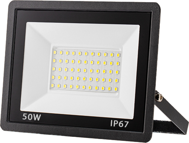 超亮LED投射燈 IP67防水 戶外露營燈 180度可調, 50W足瓦-110V-暖黃光(3000K), 1個