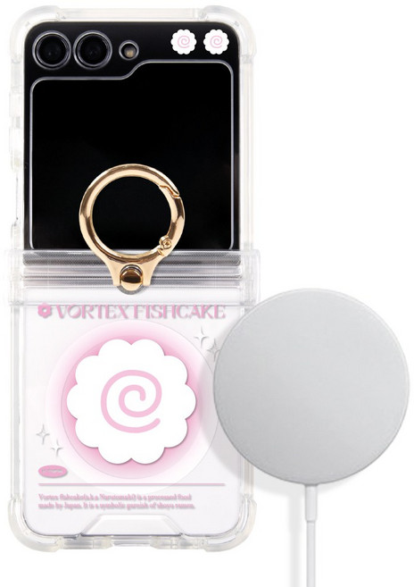 Z플립5 전용 힌지보호 맥세이프 핸드링 디자인 젤하드케이스