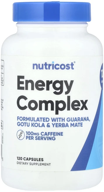 몸관리하세요 겨울입니다 Nutricost 에너지 복합체 120 복합체 특별관리진행, 1개 - 쿠팡