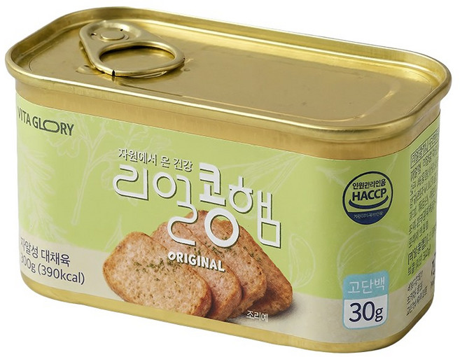 쫄깃탱글 저속노화 리얼콩햄 100% 식물성 고단백 비건햄, 1개, 200g