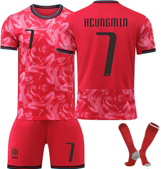 대한민국 손흥민 이강인 홈 어웨이 운동복 트레이닝 반팔티 축구 유니폼 키즈 주니어 호환상품