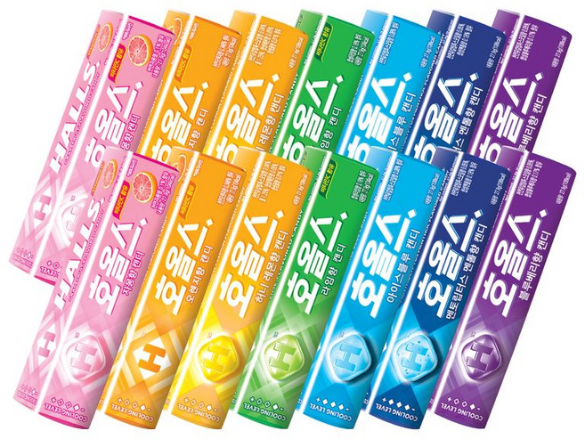 몬델리즈 호올스 스틱 27.9g 지퍼백 14개입 7가지맛 2개씩, 390g, 1개