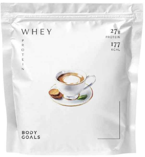 Body Goals 乳清蛋白飲Pro-英式奶茶，高蛋白低卡，含BCAA維生素D，健身運動營養補充, 1000公克(±15公克), 1個