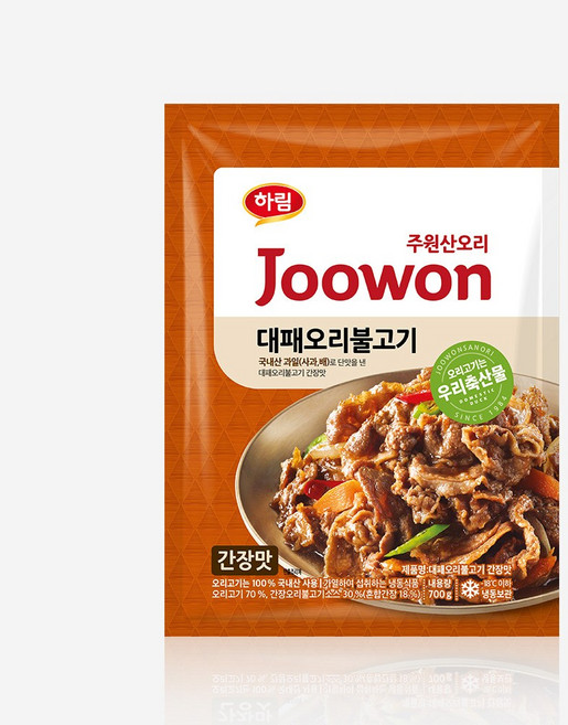 하림 주원산오리 대패 오리 불고기 주물럭, 3개