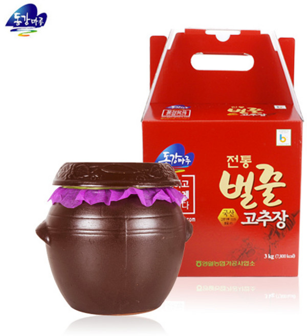 [영월농협 직송] 동강마루 전통 벌꿀고추장 3kg/항아리, 1개, 3kg