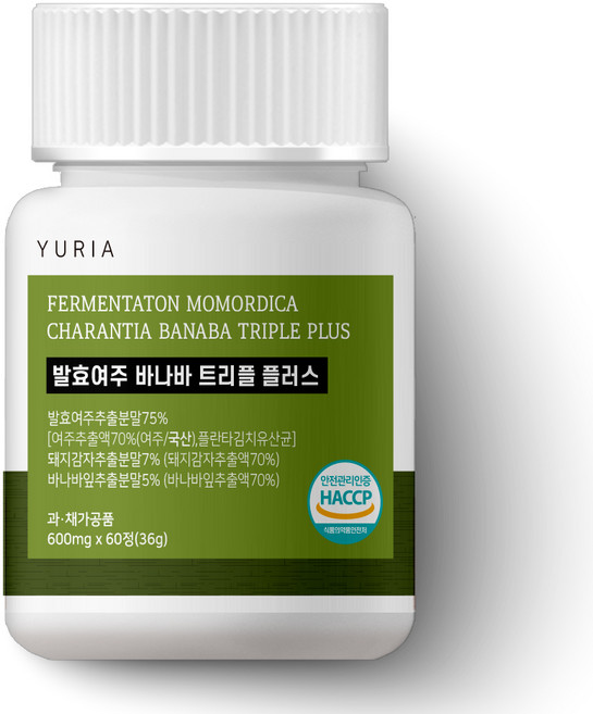 국내산 발효 여주정 바나바 트리플 플러스 600mg, 1개, 60정