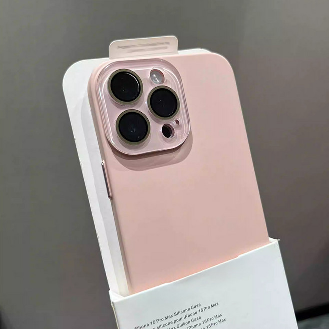 크레용샵 실버버튼 렌즈커버 강화유리 아이폰케이스