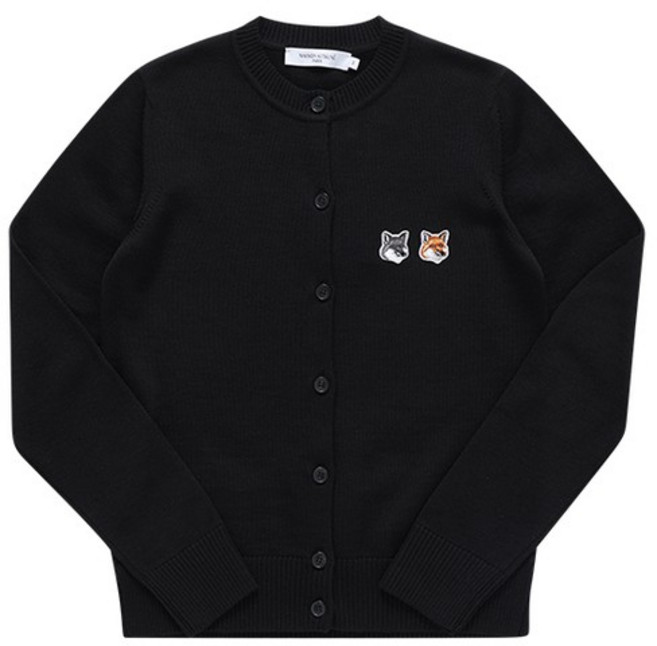 메종키츠네 GW00544KT1036 P199 더블 폭스 헤드 패치 여성 가디건