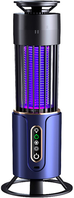 TRADER E10 電擊式滅蚊燈，720度光電誘捕與智能定時功能, 普魯士藍 E10 電擊式滅蚊燈
