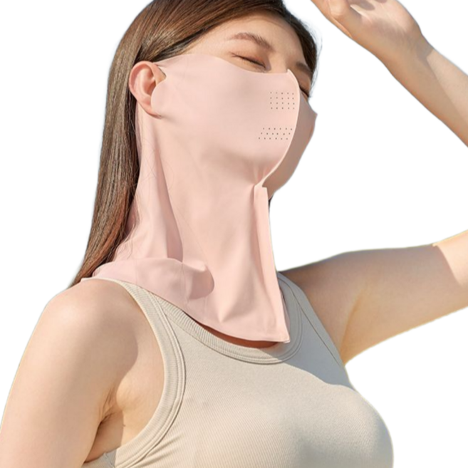 웰리지아 자외선 차단 쿨링 여름 마스크 2P, 1세트, 소프트핑크