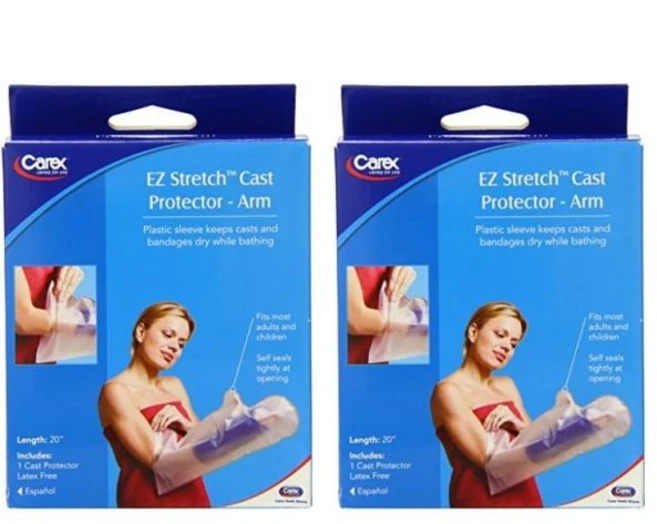 Carex케어렉스 헬스 브랜드 케어렉스 EZ 스트레치 캐스트 암 프로텍터 원사이즈 P20500, One Size (Pack of 2), 1개 - 쿠팡