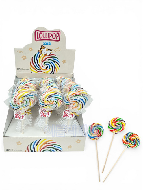 오로라 롤리팝 캔디 25g, 10개