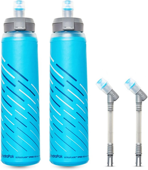 하이드라팩 울트라플라스크 스피드 HydraPak UltraFlask Speed 접이식 소프트 플라스크 트레일 러닝 물통 500ml 2개, 500ml Speed - 2 Pack, 500ml Speed - 2 Pack