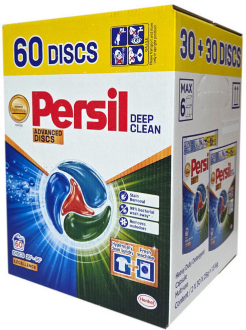 뉴 퍼실 어드밴스드 디스크 캡슐세제 25g x 60개 코스트코, 1개, 60개입