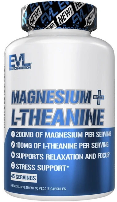 EVLUTIONNUTRITION 마그네슘 + L-테아닌 베지 캡슐, 1개, 90정 - 쿠팡