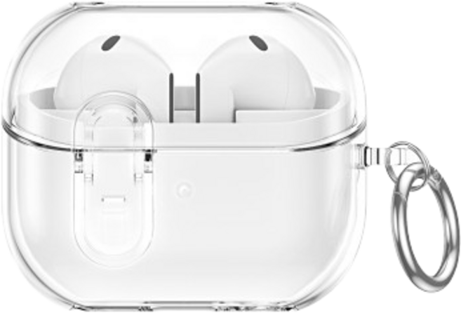 투에이비 변색방지 TPU 젤리 잠금 케이스, 1개, 투명, 갤럭시 버즈3/버즈3 Pro/버즈3 FE