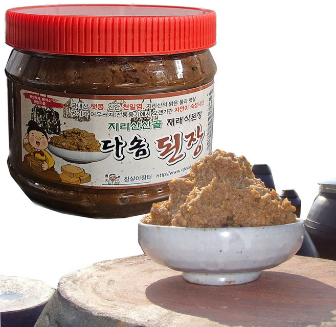 지리산 산골 3년숙성 시골집 재래식 전통된장 다솜된장, 1kg, 1개
