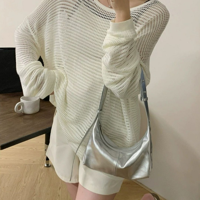 리보네 프리미엄 천연 양가죽 호보백 여성 숄더백 램스킨 데일리 가방