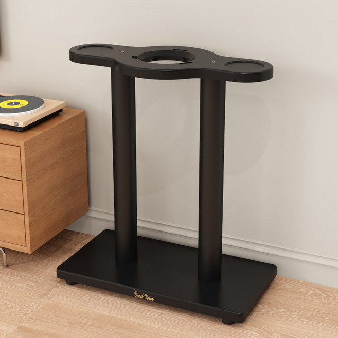 2단 스피커 스탠드 하만카돈 사운드스틱 4 5세대 크리스탈 방진 받침대 데스크탑 거치대, 사운드스틱 5 스탠드형 58cm 블랙, 단일 모델