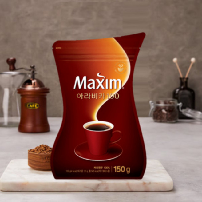 맥심 아라비카100 리필, 단일구성, 150g, 1개, 1개입