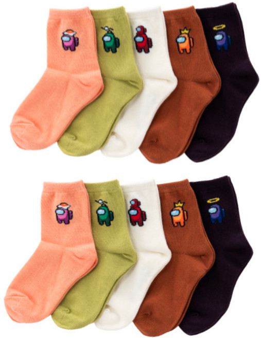 어몽어스 아동 양말 장목 10족세트