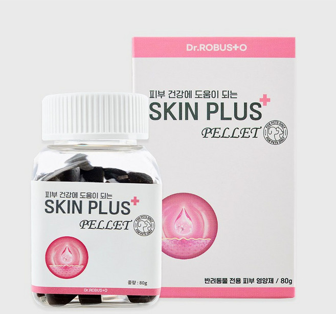 닥터로브스토 스킨플러스 강아지 피부 영양제 곰팡이성 피부병 아토피 발습진, 80정, 피부/피모, 1개