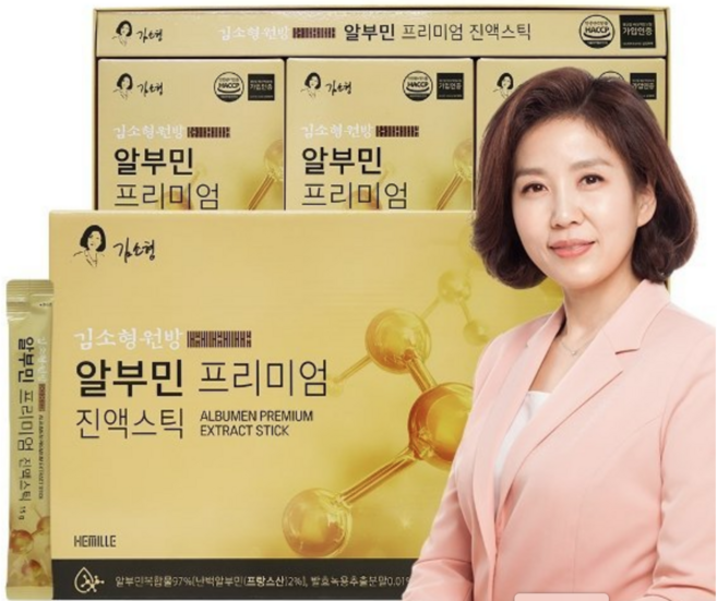 김소형원방 알부민 진액 골드 30포 (특허성분) + 선물 쇼핑백 포함, 15g, 30개
