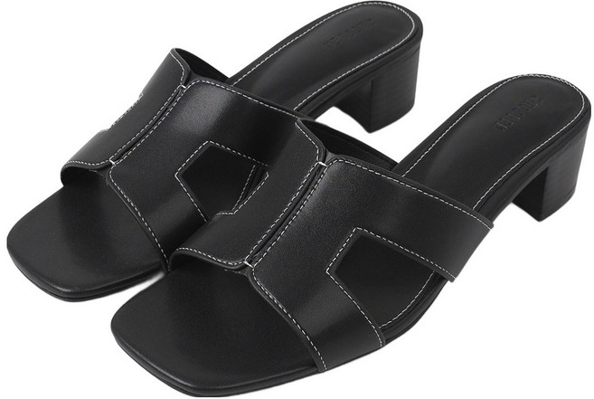 슈펜 여성용 스퀘어 커버 뮬 4cm HPWWIFS502