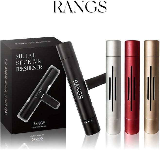 랑스 메탈스틱 차량용 송풍구 방향제 1+1, 골드, 글로리어스 레몬 라벤더, 2세트